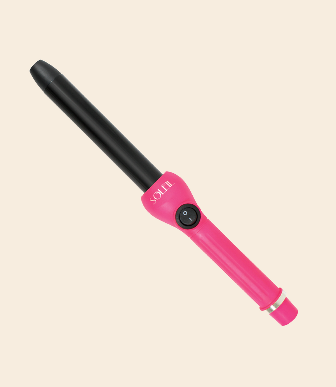 Plancha rizadora de pelo de titanio con infrarrojos de 25 mm