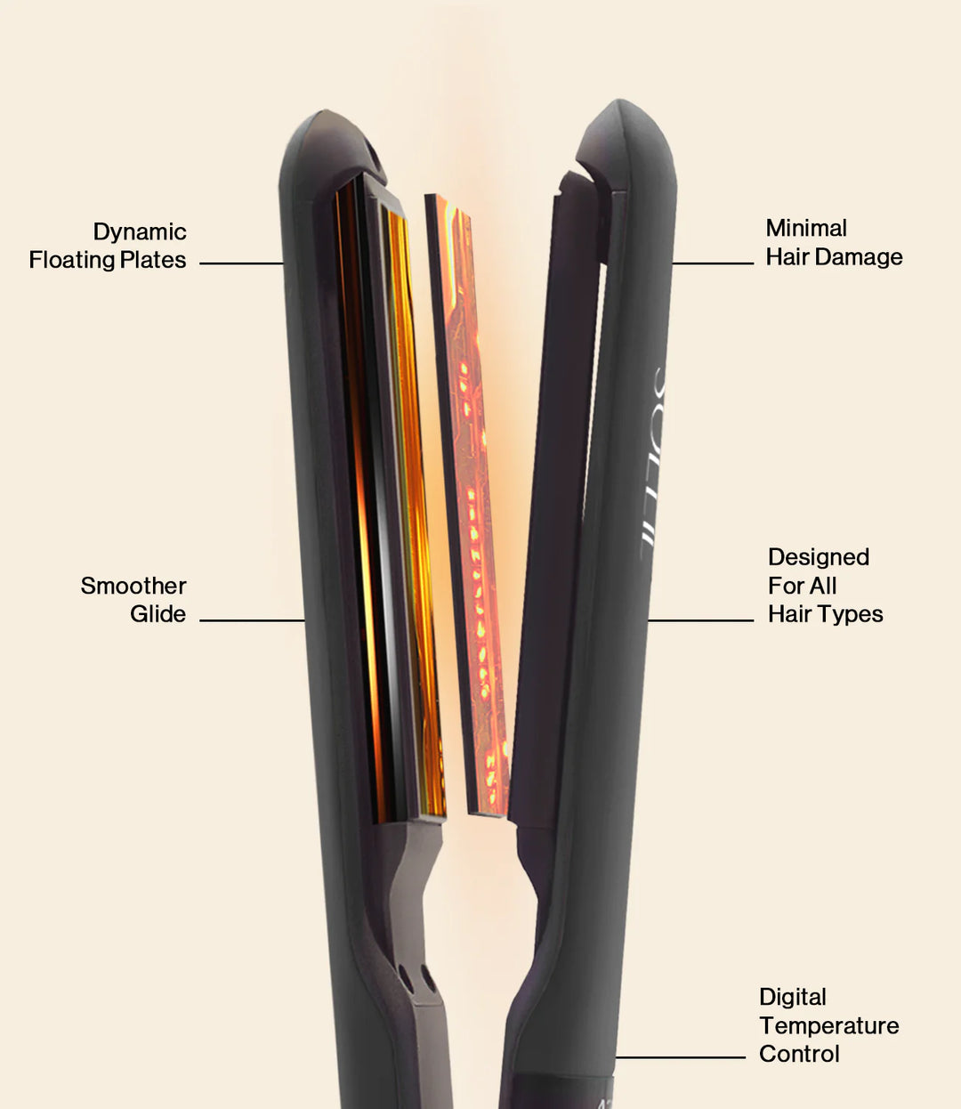 Plancha de pelo Dynamic Flat Iron Titanio